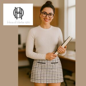 NWOT House of Harlow Tweed Skirt (Size M)